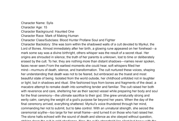 create a playlist for your dungeons and dragons character